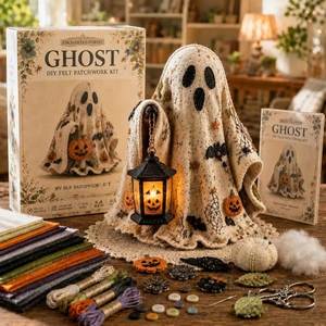 Factory Handcaft Halloween Patchwork Ghost DIY <b>Sewing</b> <b>Kit</b> for Halloween Tabletop Decoration - Product Image 3