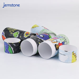 Contenedor de tubo de papel cilíndrico de impresión personalizada biodegradable de alta calidad para embalaje - Product Image 5