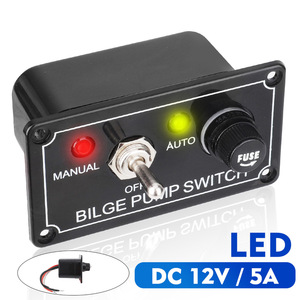 CNSPEED <b>12V</b> 5A Bilge <b>Pump</b> Switch Panel With Led Indicator For Boat Marine Use - Product Image 3