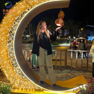 VENTA CALIENTE Luces LED 3D con Forma de Silla de <span class=keywords><strong>Luna</strong></span> para Halloween, Navidad y Bodas, Impermeables IP65 para Jardín, Parque y Paisaje 2025 - Product Image 3