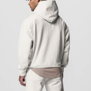 Vente en gros, top ventes, sweats à capuche vierges en coton avec impression par transfert thermique de broderie personnalisée, oversize, unisexe, à la mode - Product Image 6