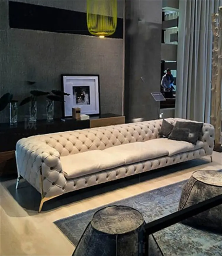 OE-FASHION أريكة قطيفة خشبية بسيطة اختياري النسيج الصين الصانع الملونة أزياء أثاث المنزل أريكة 3 مقاعد