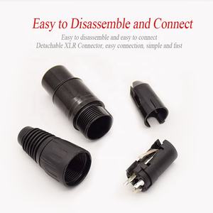 Fabricant OEM professionnel 3 broches mâle femelle MINI XLR connecteur de prise canon connecteur de Microphone - Product Image 5