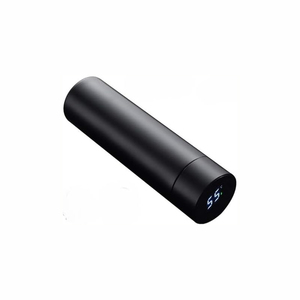 Bouteille d'eau intelligente à double paroi en acier inoxydable 304, thermos intelligent avec affichage numérique de la température LED, gobelet isotherme 500 ml - Product Image 1