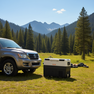 Refrigerador de coche de doble zona Vevor, 48 Qt, con compresor, portátil, 12V DC, 100-240V AC, congelador de -4 a 50 grados Fahrenheit - Product Image 2