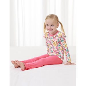 กางเกงขาบานเด็กผู้หญิง BambooBud ผ้าถักนุ่ม เลกกิ้งขายาว เอวยางยืด ทรงขากระดิ่ง - Product Image 3