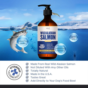 Olio di Salmone Selvaggio dell'Alaska Puro per Cani e Gatti, Integratore Alimentare Liquido per Animali Domestici, Supporto per Articolazioni, Pelo e Salute del Cuore - Product Image 3