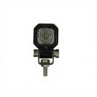 Projecteur de travail LED 5W 1 pouce pour moto, fourgonnette, camping-car, étanche IP67, anti-poussière, 298LM, 12/4V, faisceau large, lampe LED carrée en aluminium et acier