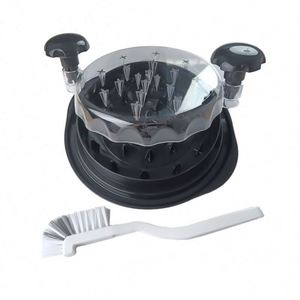 Transparent Lid Cover Chicken Shredder Meat Shredding Tool with Handles - Product Image 1