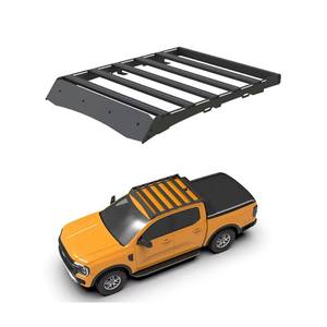 Barre transversale barres de toit pour <span class=keywords><strong>Ford</strong></span> Ranger T8 T9 Raptor(2022-) tout-terrain 4x4 camionnette aluminium Plus porte-bagages en acier - Product Image 1