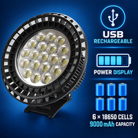 Lampe solaire de jardin rechargeable W871A, 1000+ lumens, indice de protection IP44, lumière du jour 5000K, portable, ABS et PS, pour usage extérieur