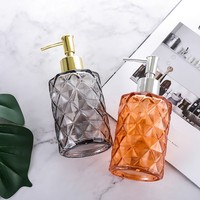 Distributeur de shampoing de luxe 330 ml, flacons pompe moussants, distributeur de désinfectant pour les mains, flacon de savon liquide en verre avec pompe