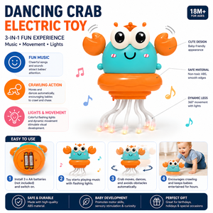 Jouet sensoriel électrique éducatif pour enfants, crabe dansant de haute qualité, très vendu - Product Image 3
