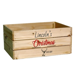 Lưu trữ bằng gỗ THÙNG GỖ hộp gỗ Organizer trường hợp cho Giáng sinh - Product Image 2
