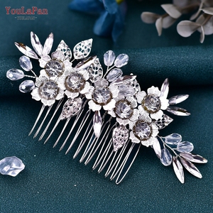 YouLaPan Accessori per <span class=keywords><strong>Acconciature</strong></span> Semplici ed <span class=keywords><strong>Eleganti</strong></span> per Donne, Fermaglio a Pettine per Abiti da <span class=keywords><strong>Sposa</strong></span> e Vestiti Nuziali HP303 - Product Image 4