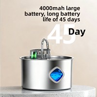 Bebedero para Perros de Acero Inoxidable de 3.2L, Batería de 4000mAh, Carga USB, Dispensador de Agua Inalámbrico para Mascotas, Comedero para Perros y Gatos con Sensor