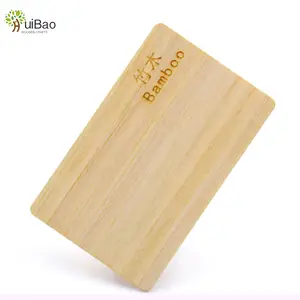 Laser inciso noce ciliegio bambù acero faggio RFID carta di legno 13.56mhz NTAG 213 Nfc legno biglietti da visita