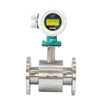 Débitmètre électromagnétique numérique à pince en acier inoxydable à section variable pour liquides (acide citrique), haute précision (+/-0,5%) OEM