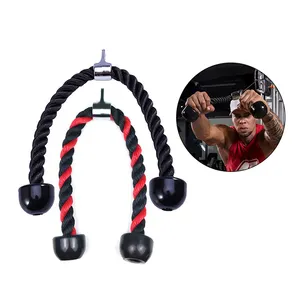 Fitness Equipment Nylon Drawstring Biceps Triceps Back Shoulder Exercise for Home Gym Pulldown Strength Train Triceps Rope