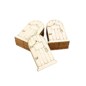 Ins — paquet de 25 portes coupe <span class=keywords><strong>elfe</strong></span>, Mini porte en <span class=keywords><strong>bois</strong></span>, décoration Miniature, pour jardin - Product Image 1
