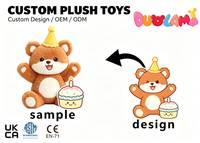 Peluche OEM de haute qualité en tissu doux pour enfants, idéale comme cadeau promotionnel d'entreprise