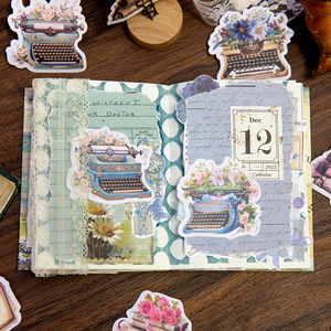 30 unids/pack pegatinas <span class=keywords><strong>libro</strong></span> fragancia Time Series Retro carta romántica manual Material - Product Image 3