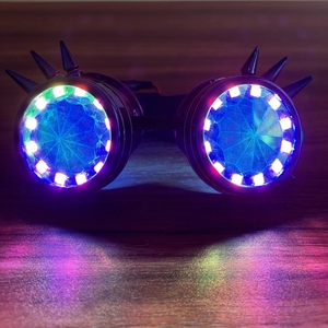 2024 nuevas gafas LED recargables a todo Color Rainbow Spectrum gafas para actuación <span class=keywords><strong>DJ</strong></span> <span class=keywords><strong>Rave</strong></span> Eye disfraz para fiestas de Club nocturno - Product Image 1