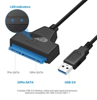 Ugreen — adaptateur USB 2.5 vers Sata III, pour disque dur et SSD, 3.0 pouces, 22 broches