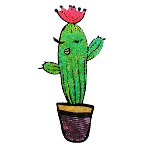 Venta al por mayor cactus <span class=keywords><strong>cocotero</strong></span> planta parche decoración apliques para disfraz - Product Image 1