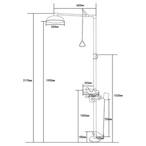 <span class=keywords><strong>Douche</strong></span> oculaire d'acier inoxydable <span class=keywords><strong>de</strong></span> simplicité moderne 304 <span class=keywords><strong>douche</strong></span> <span class=keywords><strong>de</strong></span> secours d'acier inoxydable en chine - Product Image 4
