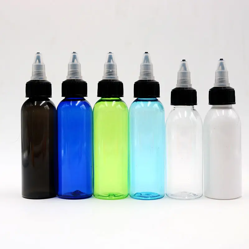 15ml 30ml 50ml 60ml 80ml 100ml 120ml 200ml 250ml खाली प्लास्टिक निचोड़ मोड़ शीर्ष की बोतलें Refillable बोतल तेल ड्रॉपर बोतल