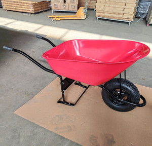 बड़ी क्षमता 100l 6cbf भारी शुल्क न्यूमेटिक रबर व्हीलबाररो 580kg निर्माण धातु कंक्रीट संयुक्त उच्च गुणवत्ता वाले कार्वाज़ - Product Image 3