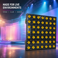 49 luces LED de matriz de cielo estrellado de 3W, 209 canales de píxeles completos, luz de fondo con pantalla LCD XLR de 3 pines