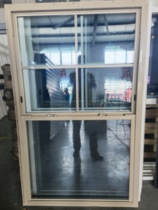 Mỹ thiết kế nfrc chứng nhận trượt đôi kính cửa sổ uPVC uPVC Vinyl cửa sổ với lưới chống muỗi - Product Image 5