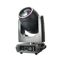 Projecteur LED 300W à double prisme, 14 couleurs et 17 motifs + lumière blanche, effet d'eau courante, contrôle DMX512 pour concerts et théâtres