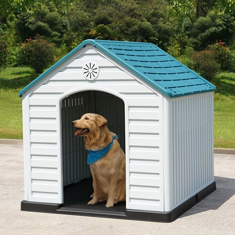 無垢材の犬小屋 屋外の木造犬小屋 大型犬小屋 屋外防水犬小屋 (L