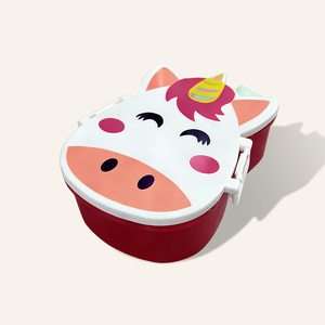 Boîte à lunch portable multifonctionnelle pour enfants, motif fraise, <span class=keywords><strong>sans</strong></span> <span class=keywords><strong>BPA</strong></span>, avec couvercle en PP chauffable, anti-fuite, pour les repas scolaires - Product Image 1