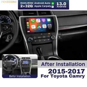 Écran IPS 10 pouces pour Toyota Camry 2015-2017 CarPlay 2G+32GB Android 12 Autoradio GPS WIFI Lecteur sans fil Apple Android - Product Image 1