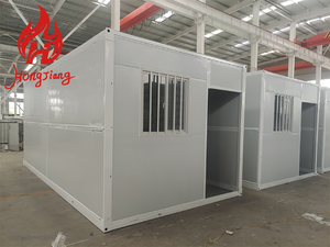 Casa Contenedor de Acero Plegable Lista para Usar, Prefabricada, Temporal, Moderna, con Certificación CE, para Hotel, Almacén, Dormitorio, Campamento, Oficina - Product Image 4