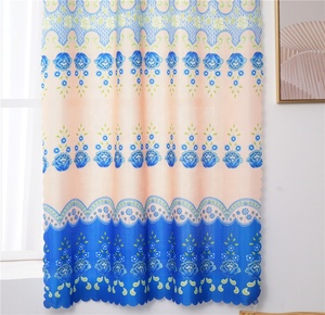 <span class=keywords><strong>Tenda</strong></span> di stampa della rosa rossa variopinta poco costosa all'ingrosso <span class=keywords><strong>con</strong></span> le tende floreali del balcone della camera da letto del poliestere della disposizione del pizzo - Product Image 6