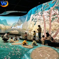 Sala Inmersiva 5D, Sistema de Proyección de Pared y Piso de 360 Grados, 3D Holográfico a Simple Vista, Diseño para Banquetes, Restaurantes, CAVE, Exposiciones