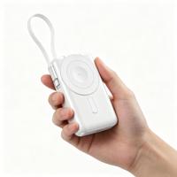 Power Bank Magnetik Nirkabel Super Tipis Tren Terbaru 2026 Kapasitas Penuh Pengisi Daya Baterai Ponsel Portabel 5000 Mah