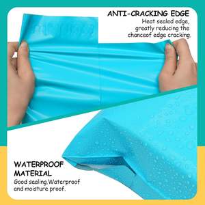 Huamaohengchun 10x13 Inch 100 Pcs Blue Poly <b>Bubble</b> Mailing Envelopes 2.4mil Thickness Waterproof Tear-resistant Biodegradable - Product Image 3