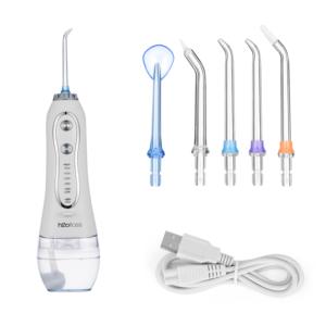 H2ofperte – irrigateur oral chargé par usb, réservoir d'eau de 300ML, 5 modes, <span class=keywords><strong>jet</strong></span> d'eau, <span class=keywords><strong>pour</strong></span> le <span class=keywords><strong>nettoyage</strong></span> <span class=keywords><strong>des</strong></span> <span class=keywords><strong>dents</strong></span>, mini fil dentaire sans fil - Product Image 2