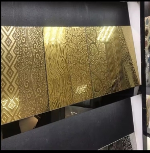 Sang trọng long lanh kim loại vàng chọn khảm tường gạch với chấm gạch phòng tắm gốm mozaik màu vàng - Product Image 5