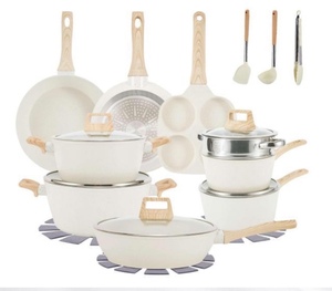 Ensemble d'ustensiles de cuisine antiadhésifs en granit moderne et classique de 21 pièces comprenant un moule à lait pour la cuisine à domicile avec logo personnalisé - Product Image 1