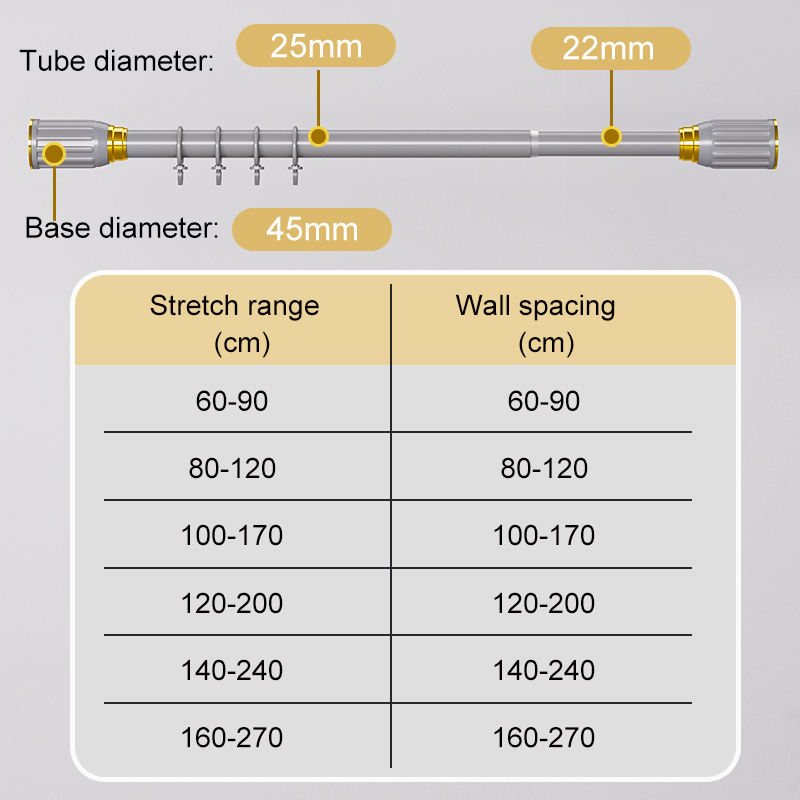 1.4-2.4m(55.1-94.5inch)