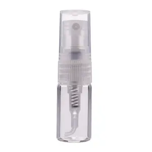 Toptan doldurulabilir temizle Atomizer 2ml 3ml 5ml 10ml lüks boş kalem ince sis cam parfüm sprey şişeleri