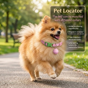 Localizador de Mascotas <span class=keywords><strong>Airtag</strong></span> Global Antipérdida, Collar de Posicionamiento, Material ABS, Resistente al Agua, Batería Reemplazable, Mini, para Perros y Gatos Pequeños, con Mapa - Product Image 1