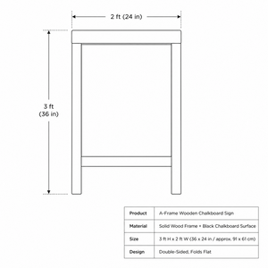 Support de menu en bois Art Déco pour panneau de bienvenue et grande affichage artistique - Support de signalétique événementielle durable et écologique - Product Image 2